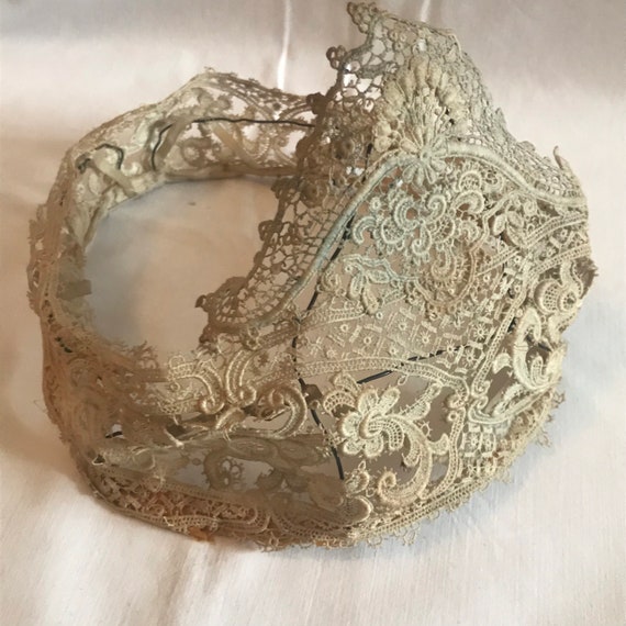 Antique French Lace Bridal Tiara - 19th Century