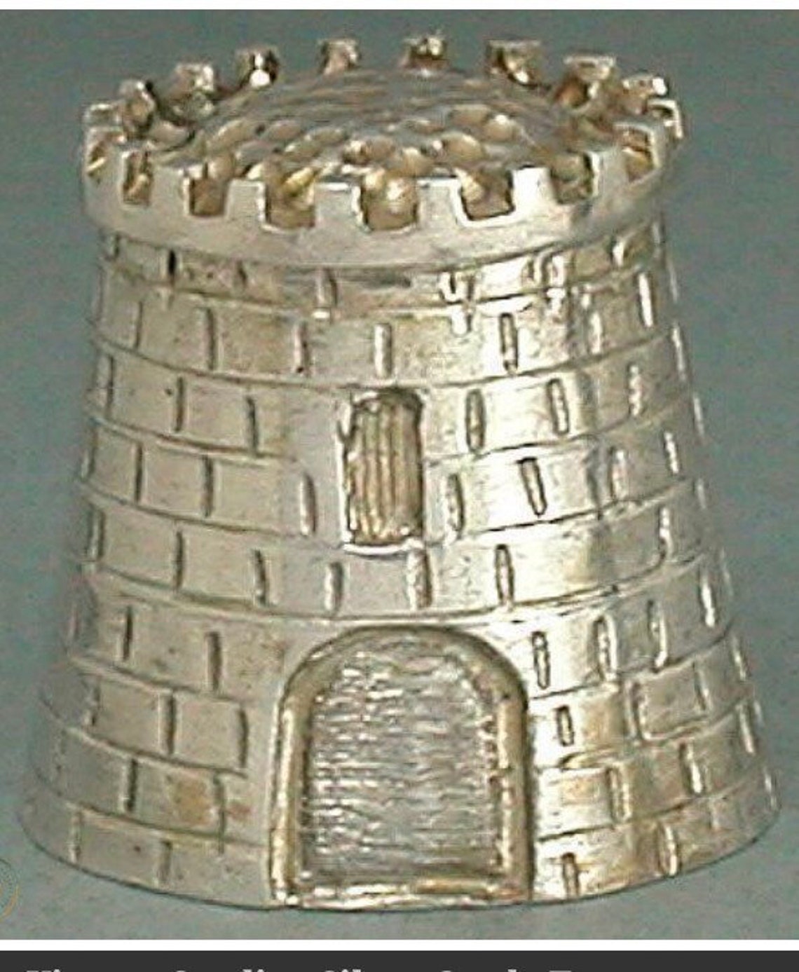 Vintage Irish Silver Castle Thimble rare limited edition Etsy