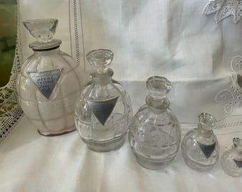 A complete collection of Vigny Heure Intime Perfume Bottles - Paris 1933 - 5 bottles - Art Deco
