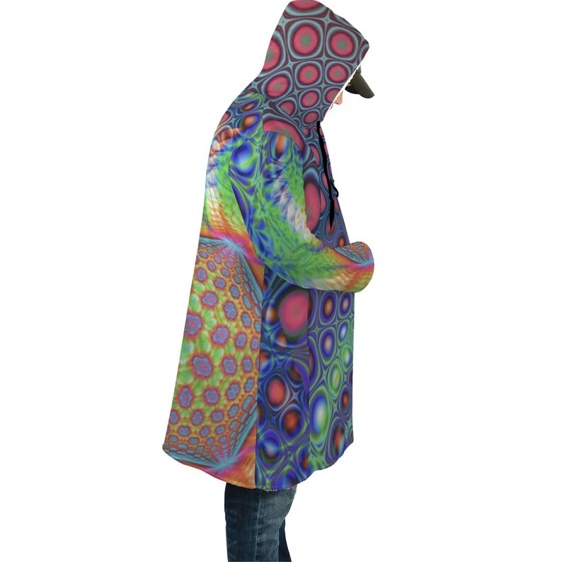 Sherpa Lined Hooded Cloak Psych Fashion and Visionary Art // | Etsy