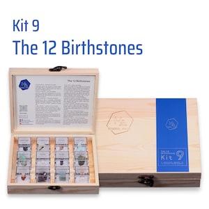 Mineralogy Education Systematic Mineral Specimen Collection Kit 9 12 Birthstones Diamond Geology Earth Science Class School Teaching Tool