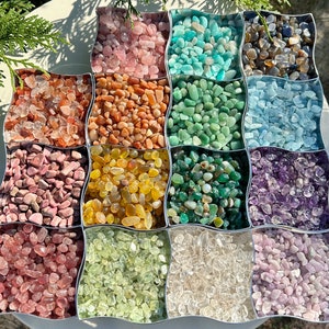 1KG Lot Natural Crystal Chips Gemstone Tumbles Bulk / Crystal Chips / Crystals Wholesale