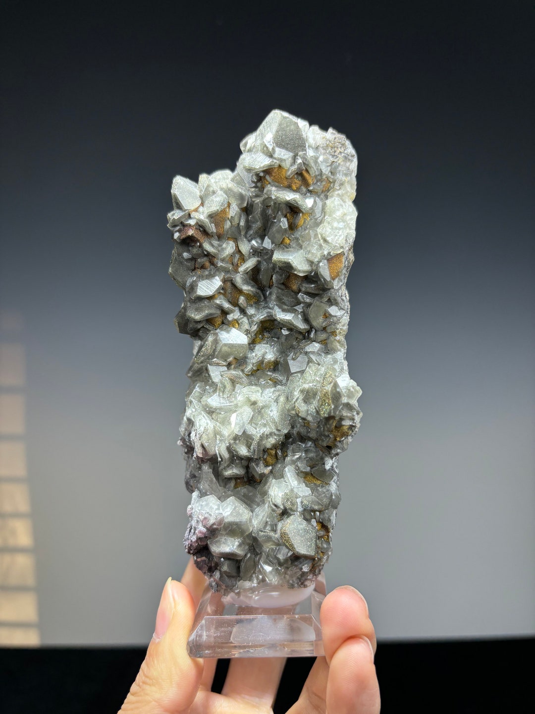 Pyrite on Quartz – Tianshan Mine, Longyan, Fujian, China