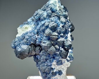 2.4インチ ブルーベリーフローライト キャンドルクォーツ 黄崗梁鉱山産