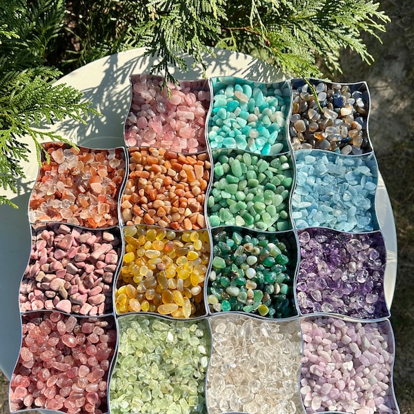 1KG Lot Natural Crystal Chips Gemstone Tumbles Bulk / Crystal Chips / Crystals Wholesale