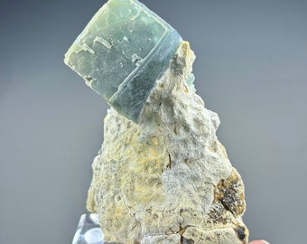 5 インチ モランディ フローライト、黄崗梁鉱山産、ケシケテン チー