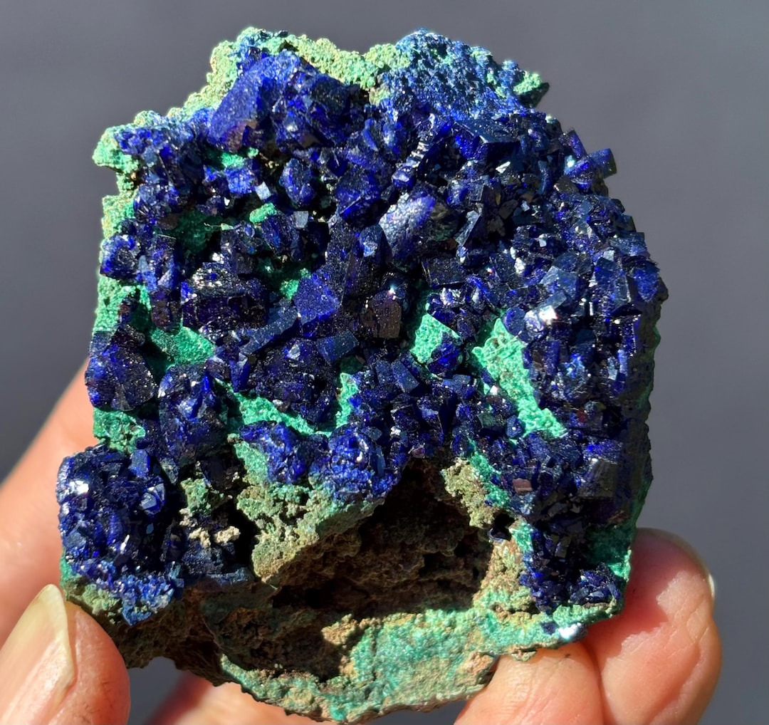 Azurite With Malachite From Tongling, Anhui, China / Natural Raw ...