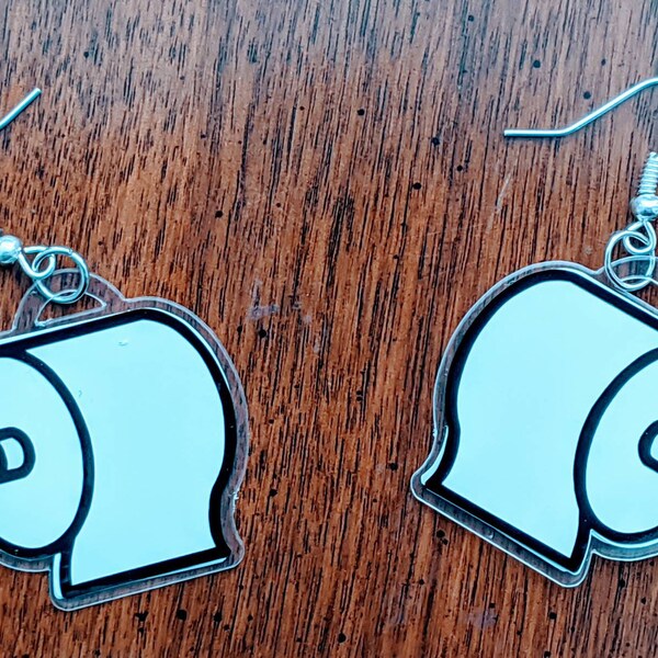 Toilet Paper Earring Etsy