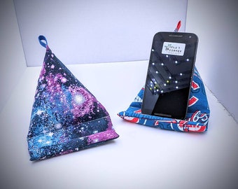 Phone/Tablet Pillow - Cloth stand - 100% washable - phone Stand - resting stand -ipad stand - kindle stand - Book Stand - Book Pillow