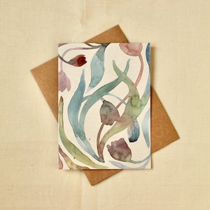 Watercolor Stationery Cards - Pressed Blooms Design