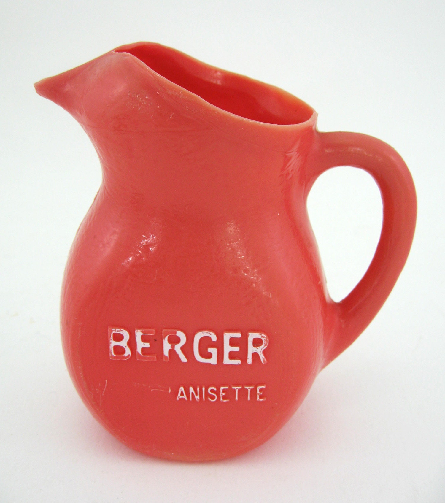 Pichet en Plastique Rouge - Berger Anisette France Vintage Années 60