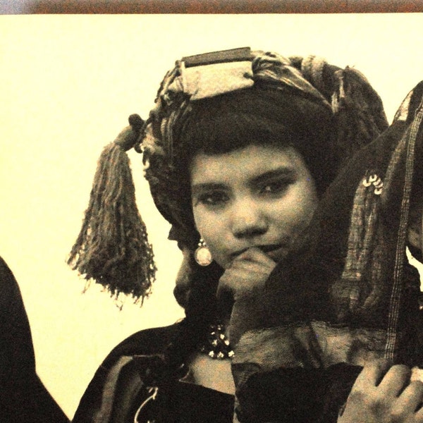 Rare Morocco - portrait of Moroccan children - original photograph by photographer Gabriel Gillet - silver photo - cartoline baryta paper