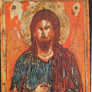 Monasterio de Rila-Bulgaria-San Juan Bautista- arte religioso- postal vintage-ref270