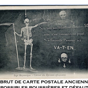 Freemasonic art download -rare photo de loge maçonnique-Rite initiation maçonnique - Cabinet de réflexion- décor de maison gothique