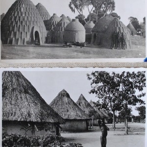 Popoli rari del Camerun Mousgoum e Baya - Africa - scegli la tua vecchia cartolina - ritratto etnico - A25