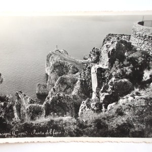 Capri -Anacapri-  Italie -  Baie de Naples - 3 cartes postales vintage 1950-décoration intérieure côtière méditerranéenne