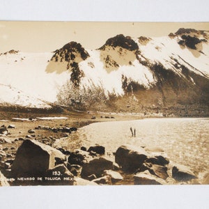 Mexique-Nevado de Toluca -volcan Xinantécat-Mexico-carte postale vintage vrai photographie-décor mural mexique-refa90