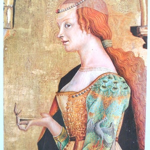 Marie-Madeleine/2 reproductions d'art religieux/art de la Renaissance italienne/ Carlo Crivelli et maître de la Madeleine