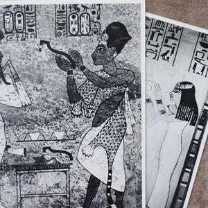 Túmulos egípcios do faraó Tutancâmon e Sennefer / Rituais do Livro dos Mortos egípcio / Pintura funerária egípcia / Arte egípcia