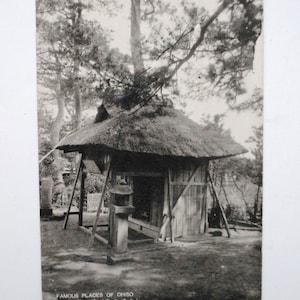 Rare Japon carte postale ancienne -  vrai photographie noir et blanc -  carte postale ancienne rare vers 1900 B1