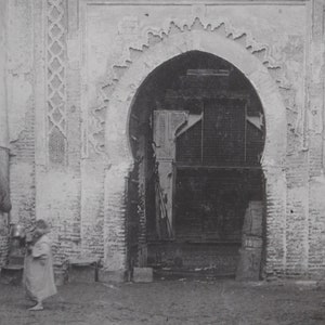 Fez-Marruecos- Foto antigua 1930-Arte de decoración de interiores marroquí-Arte de viaje oriental