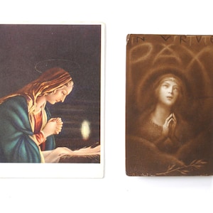 Madonne Vierge Marie / PEINTURE de la Vierge  /choisir votre carte postale vintage 1910 & 1960