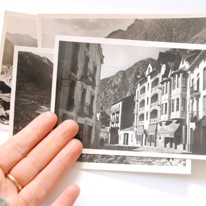 Andorre- Valls d'Andorre-  4 cartes postales vintage vrai photos noir et blanc -B14