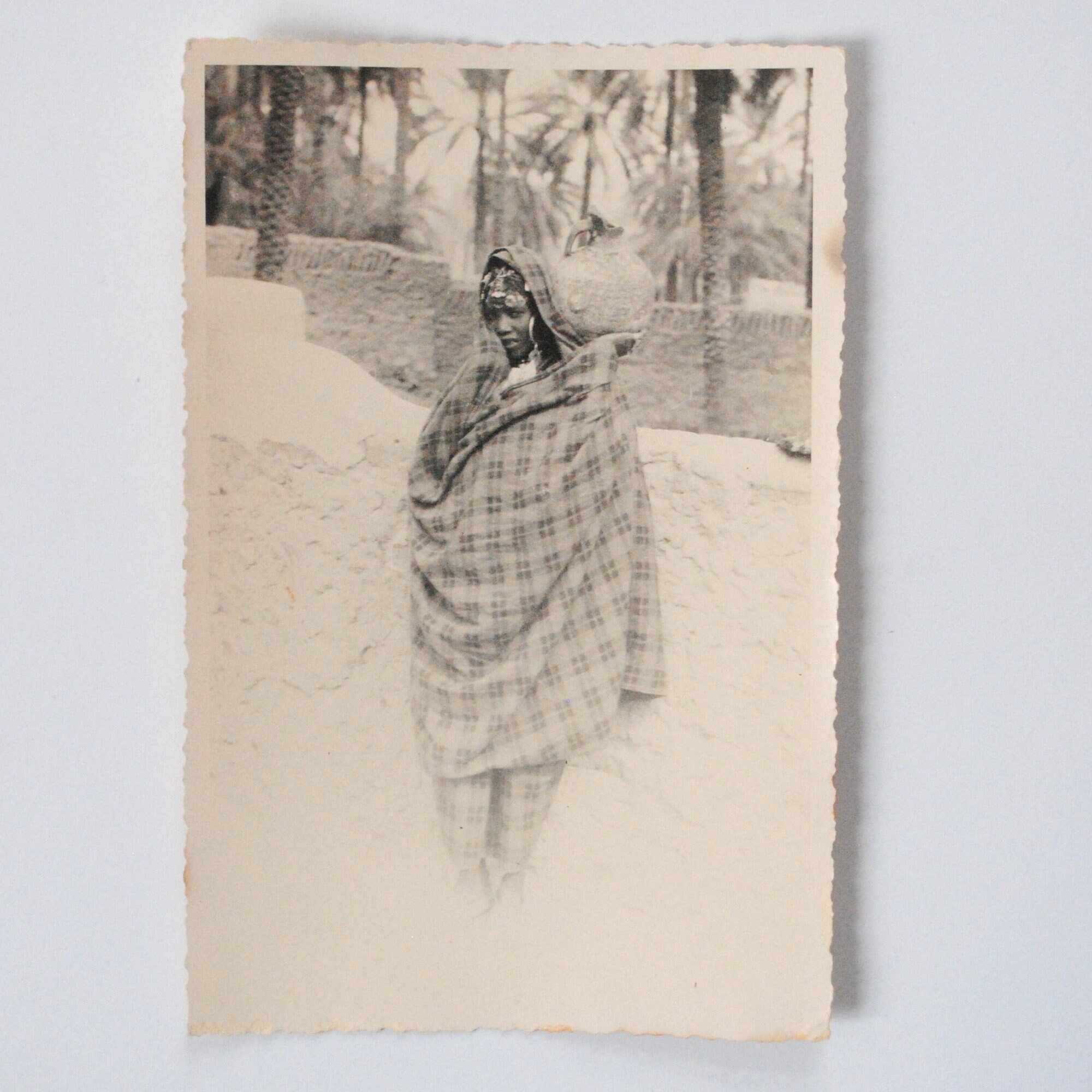 Vintage Photo Afrique Du Nord-Portrait de Femme -Photo Vintage Ethnographique