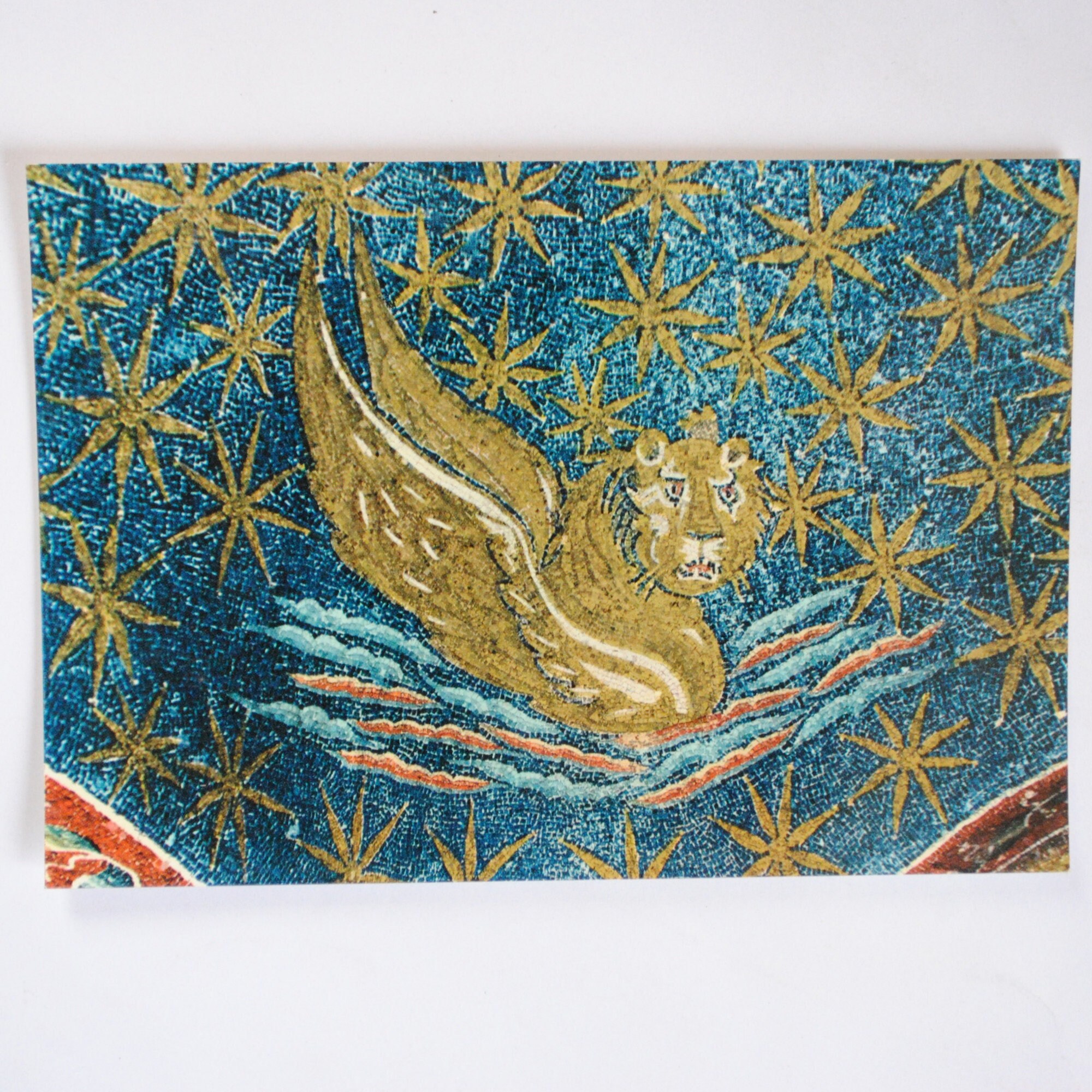 Evangéliste Saint Marc-Lion Du Tétramorphe-Ravenne - Mausolée de Galla Placidia - Carte Postale Vint