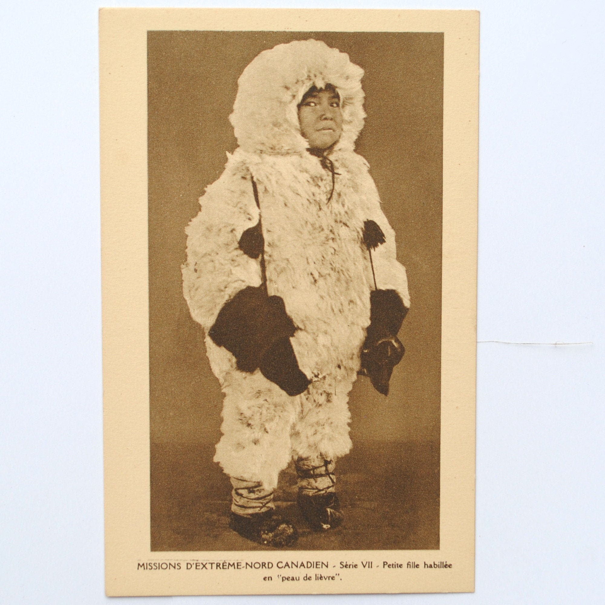 Rare-Canada- Portrait Inuit- Carte Postale Ancienne - Autochtone- Amérindien-Mission d'extrème Nord 