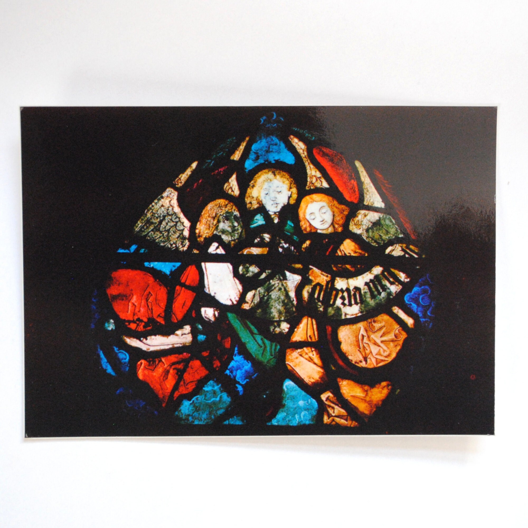 Vitrail Les Anges de La Nativité Carte Postale Vintage-Cathédrale Saint-Etienne Metz - Xvie Siècle-R