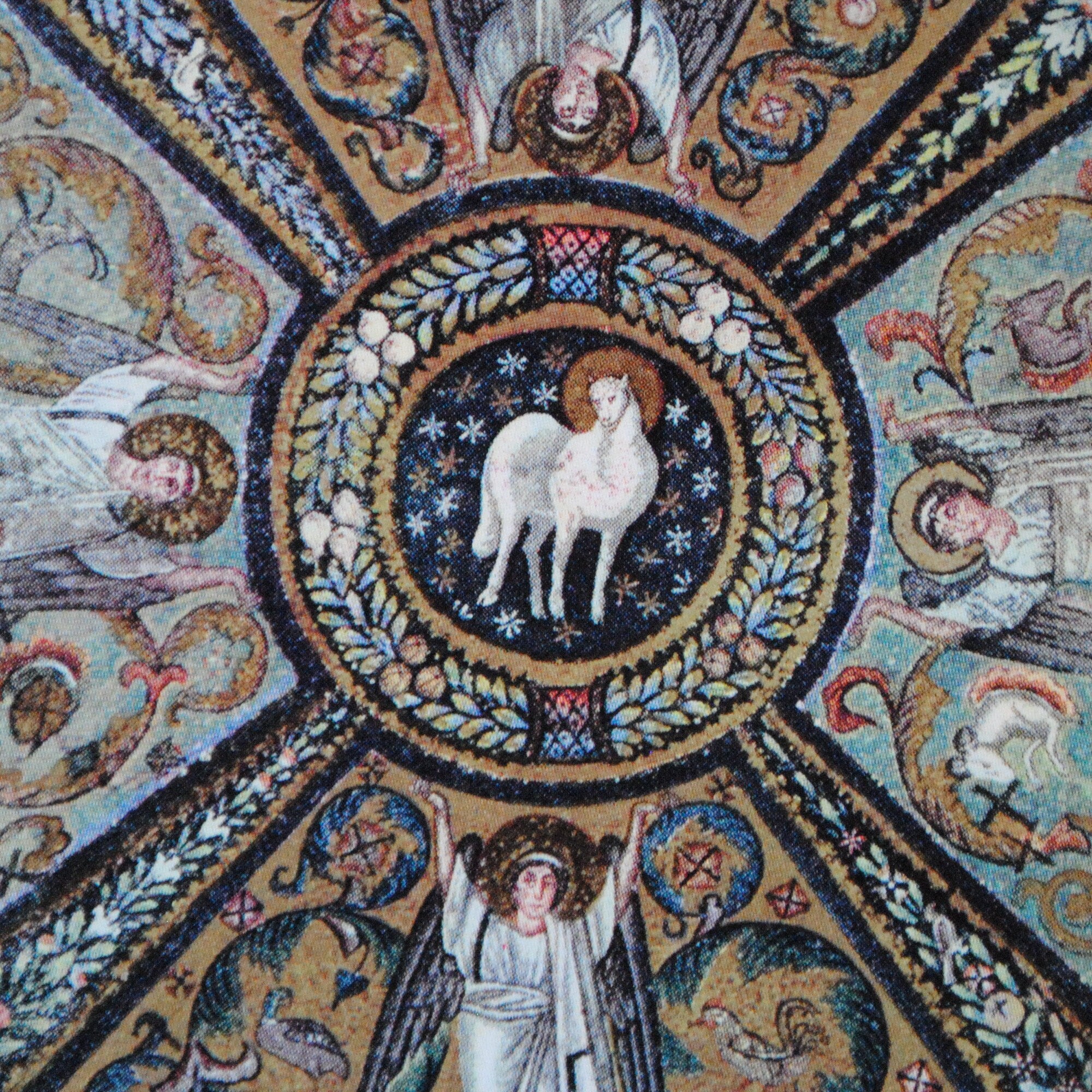 Agneau Mystique et Tétramorphe-Ravenne - Chapelle Archiépiscopale Basilique Saint Vital - 3 Cartes P