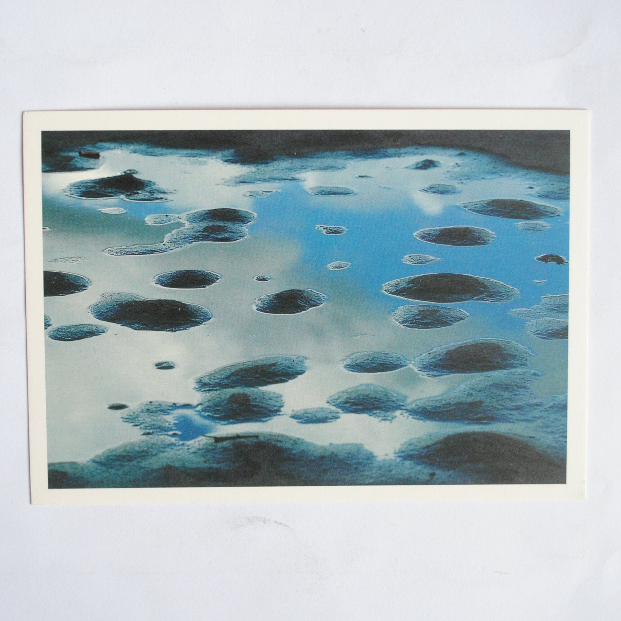 Reflets de Ciel Bleu Dans L'eau/Art Naturel Graphique Photographie Tilo Rausch/Carte Postale d'art V