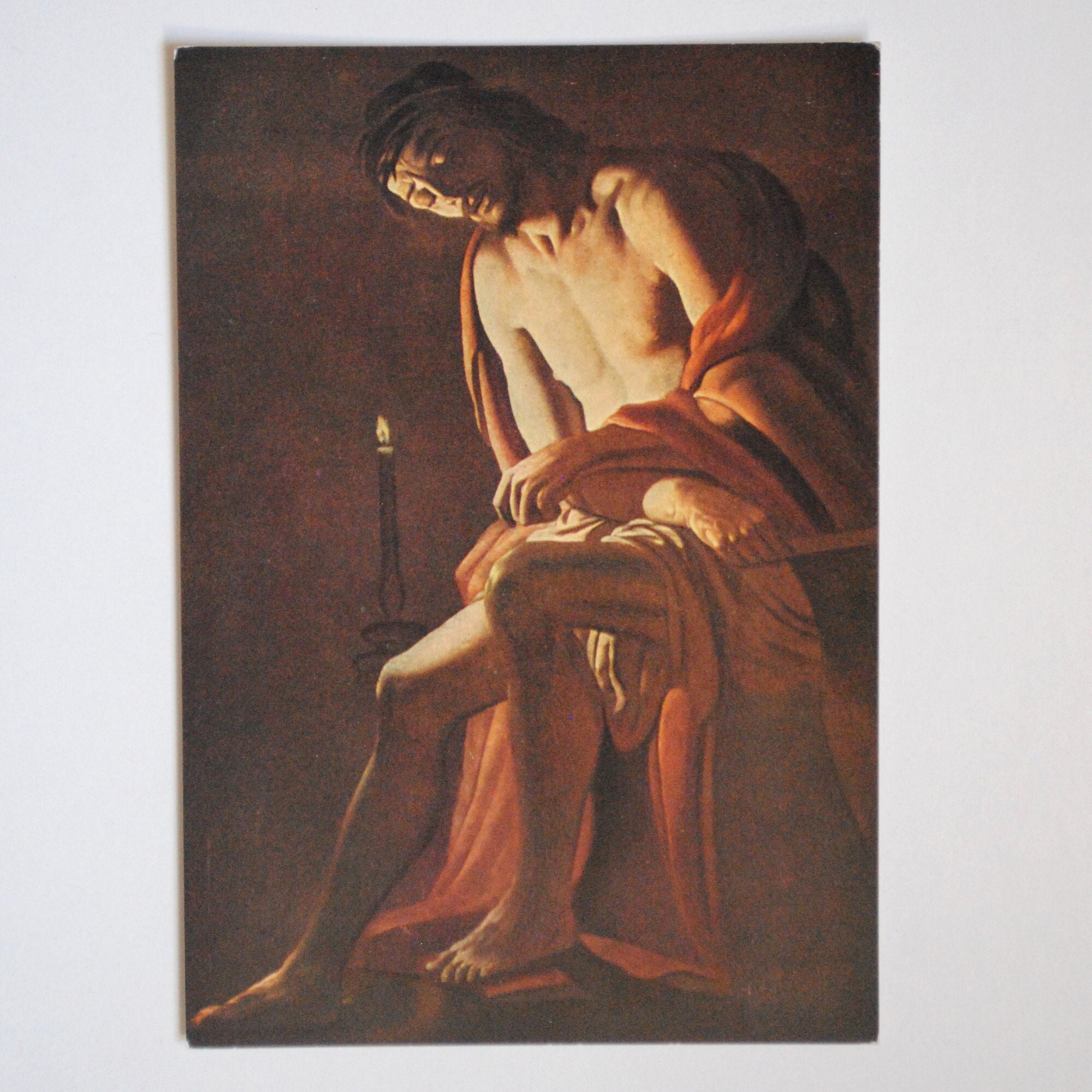 Georges de La Tour-Christ Patience-17Ème Siècle - Carte Postale Vintage Reproduction D Art -Art Reli