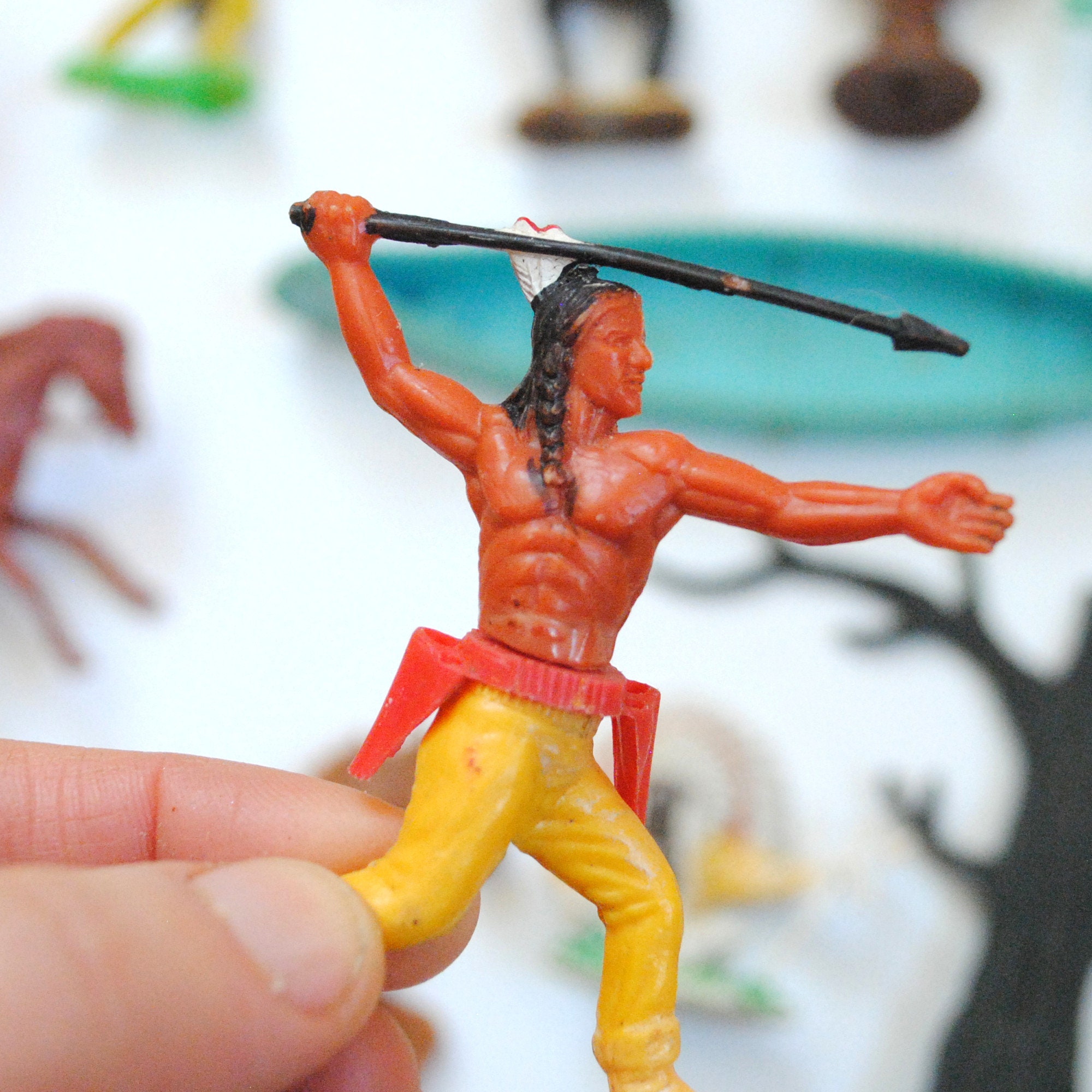 Rare Vintage American Indian Toys - Far West - Western