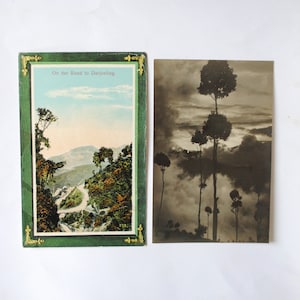 Selten / Indien / Darjeeling / Bengalen / Ausläufer des Himalaya / 1 Antike Postkarte und Originalfotografie / 1930-ref40