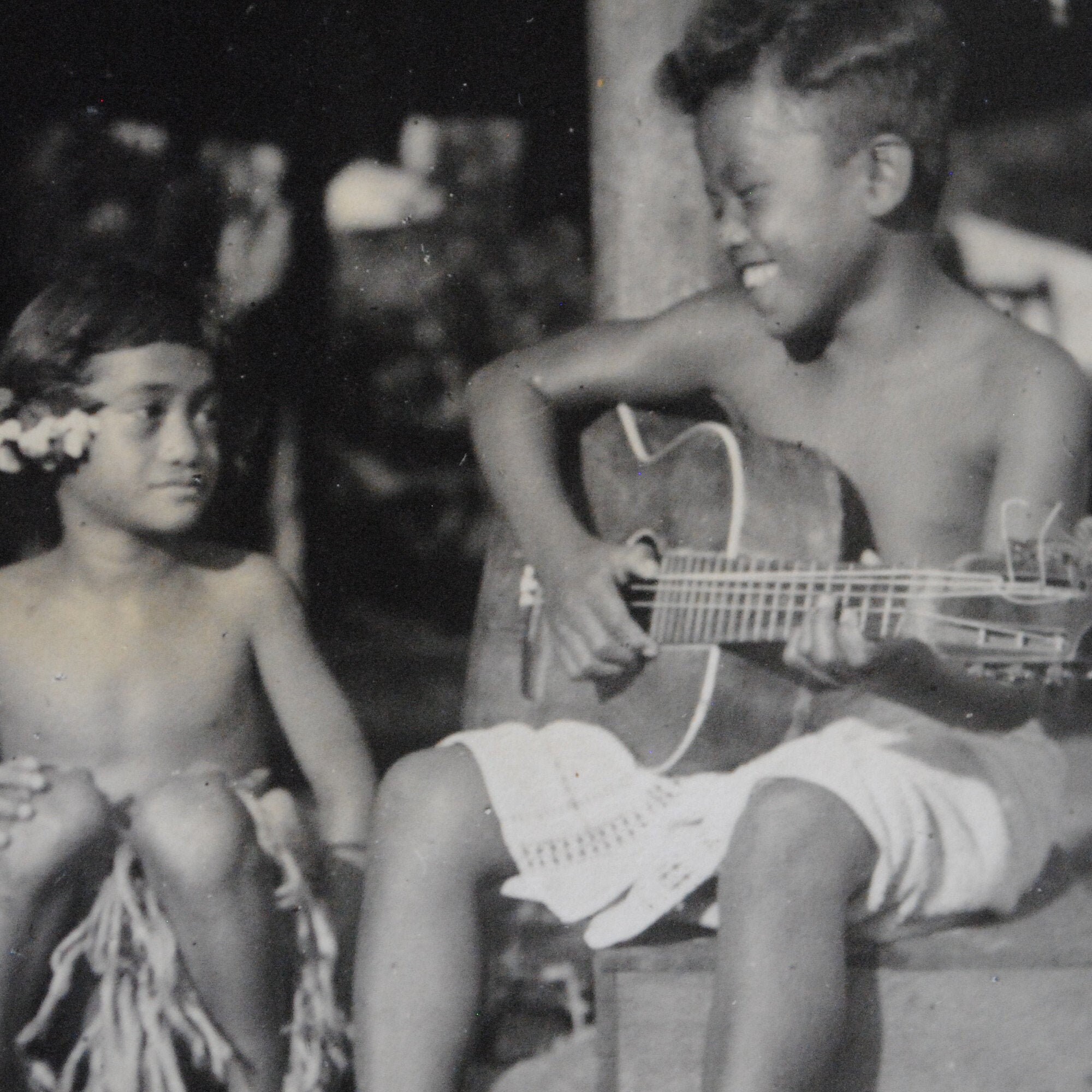 Rare 4 Photos Abimées Océanie - Polynésie-Pacifique Sud - Tropical - Océan Pacifique-Vie Tropicale P