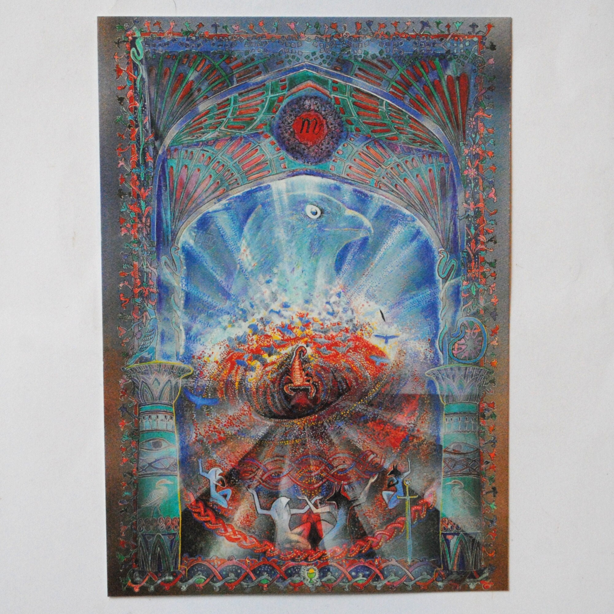 Scorpion-Carte de Signe Astrologique-Carte Postale d'art-Zodiaque Céleste-Signe Astrologique-Connexi