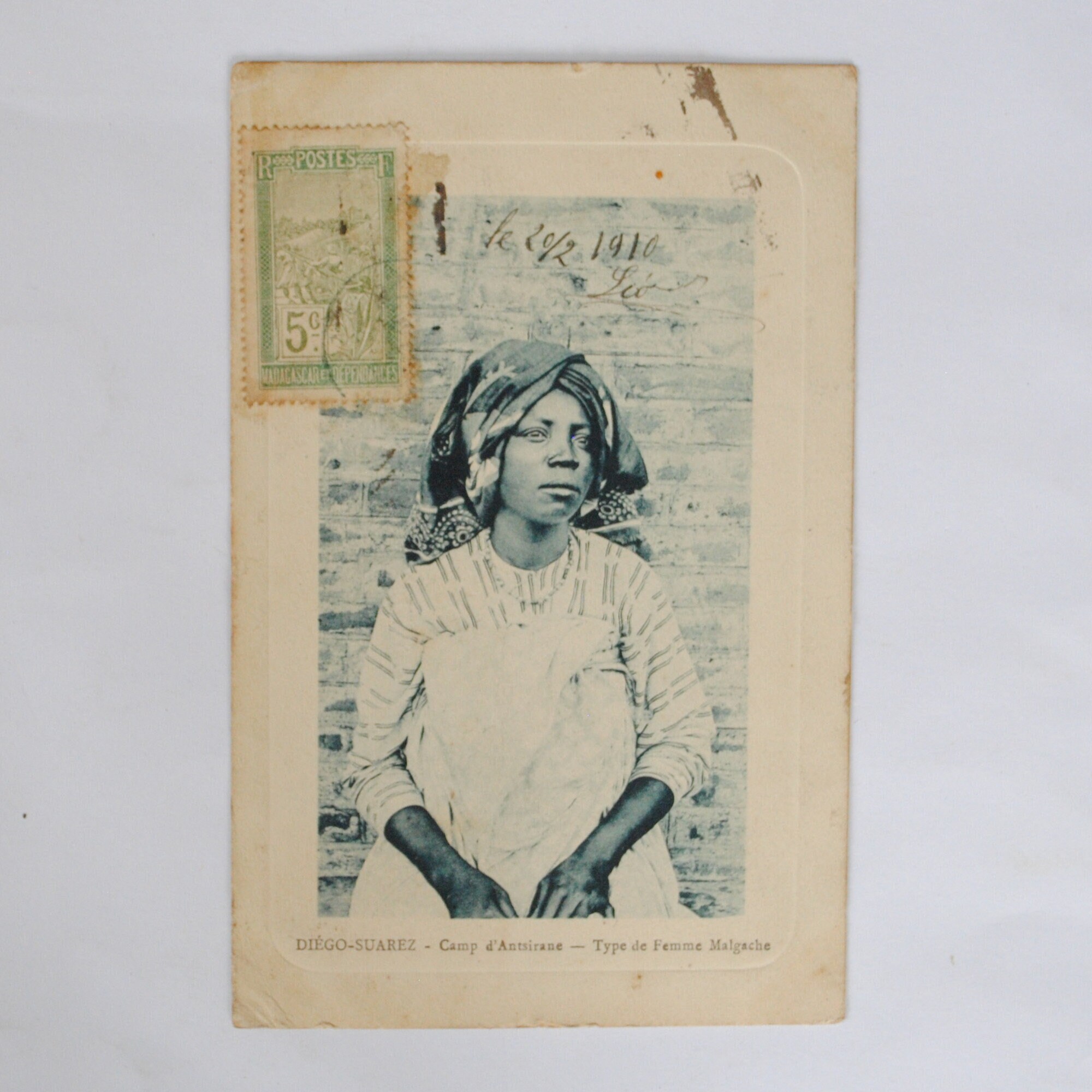 Madagascar/Antsirane/Rare Carte Postale Ancienne/Portrait Jeune Femme Malgache/Ref50