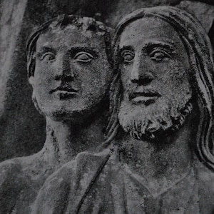 Art chrétien médiéval de Chartres / Dieu et Adam / Abraham / Christ de l’apocalypse / art chrétien roman / 3 cartes postales anciennes