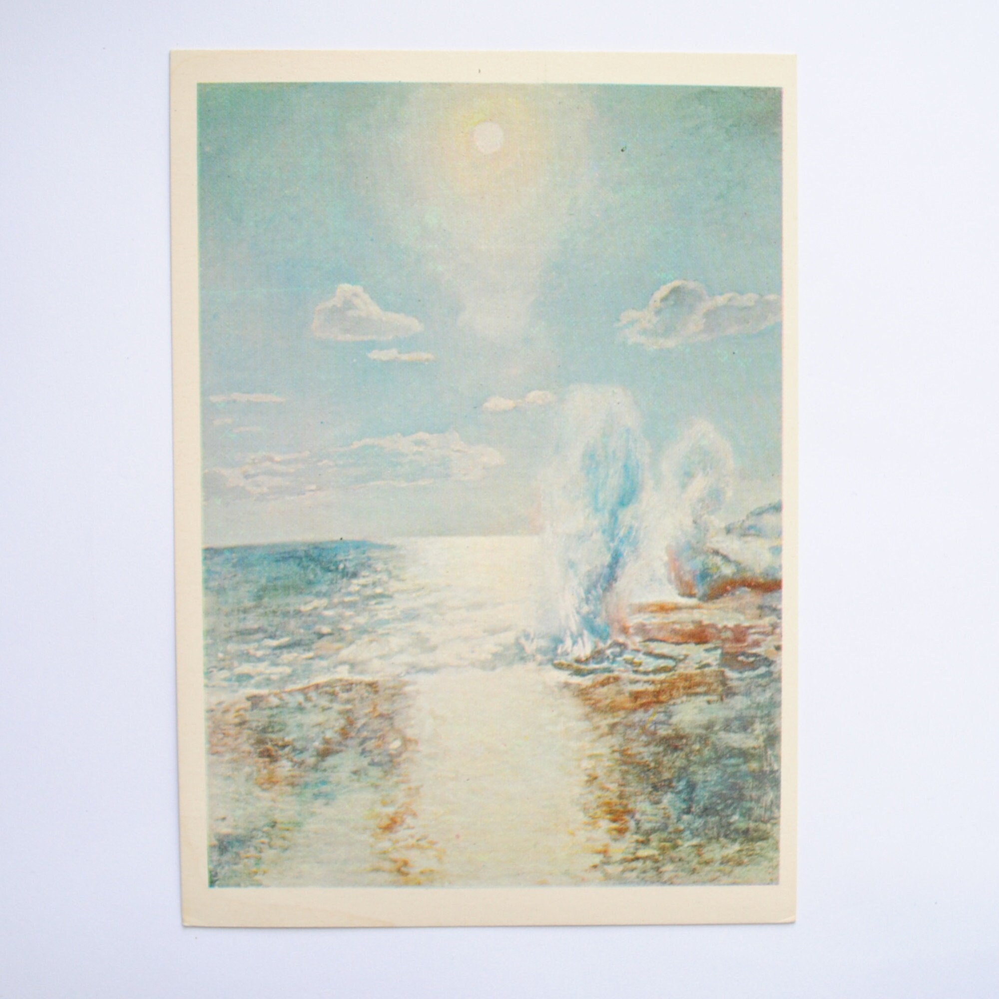 Rare-Iles Tonga-Polynésie-Carte Russe Rare 1970S -Atoll - Récifs-Plage Tropicale-Océan Pacifique-Mer