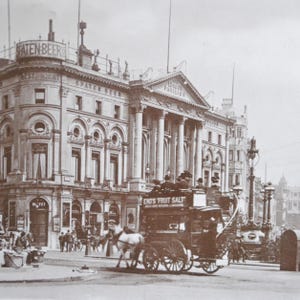Inglaterra - 2 postais vintage 1950 - Piccadilly Circus - Londres - B14