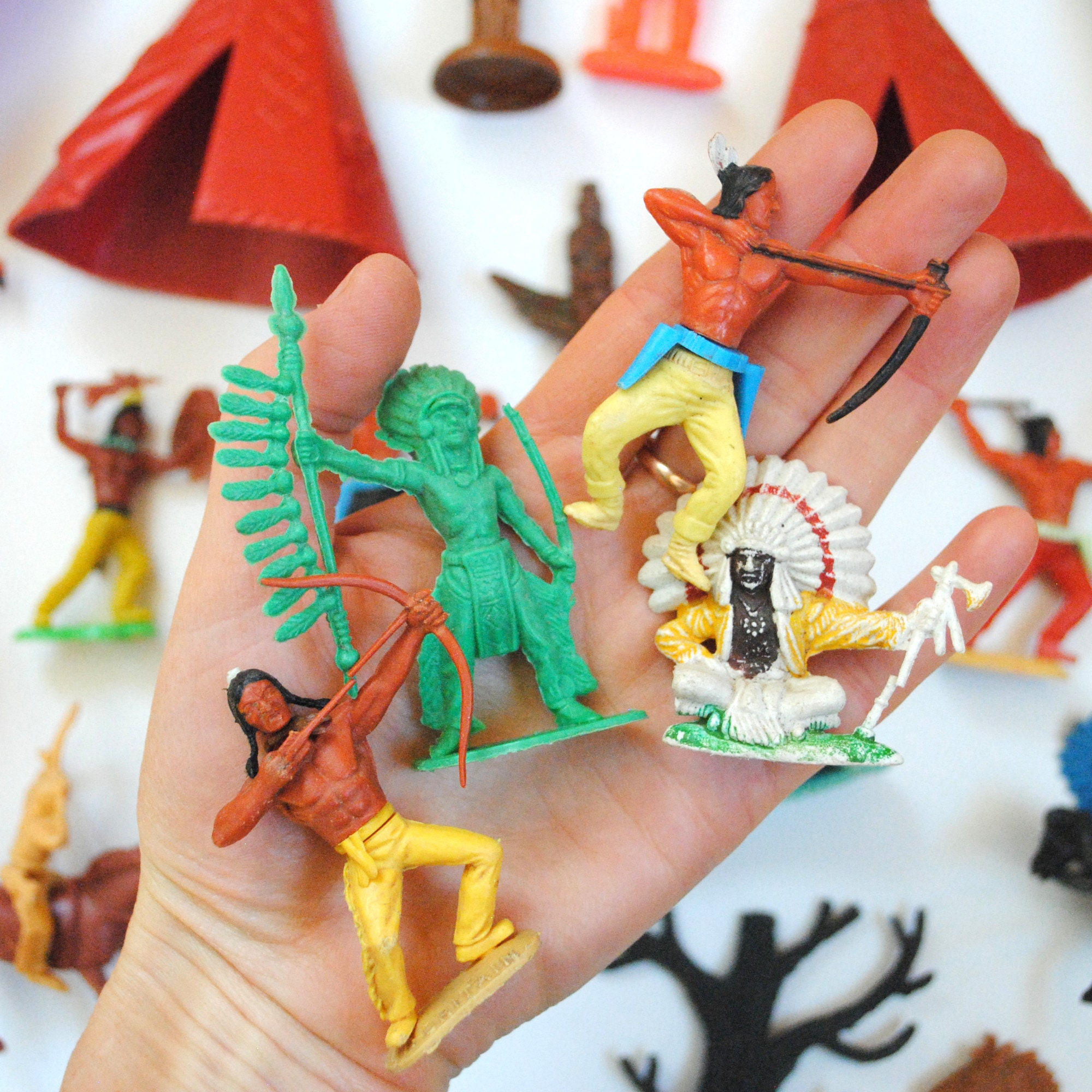 Rare Vintage American Indian Toys -far West-western-sioux Rare Vintage American Indian Toys -far West-western-sioux