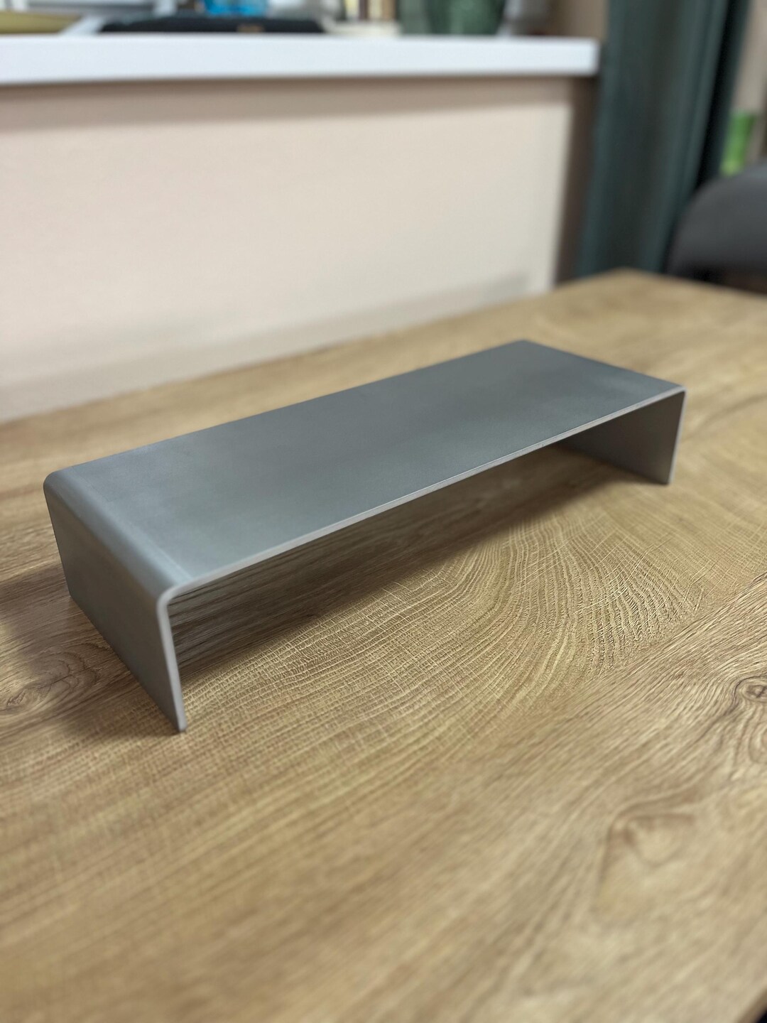 Stainless Monitor Riser Brushed Stainless Steel Monitor Stand – Ergonomic Desk Riser With ...