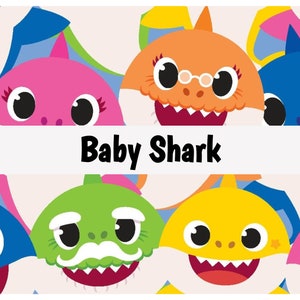 Kids Cartoons, Officially Licensed, Baby Shark, Paw Patrol, Peppa Pig, Children&#39;s Television, TV, 100% Quilting Cotton Fabric By the Yard