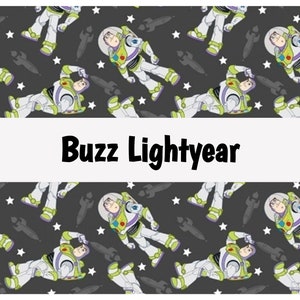 Pixar, Officially Licensed Fabric, Toy Story, Buzz Lightyear, To Infinity and Beyond, 100% Quilting Cotton Fabric By the Yard