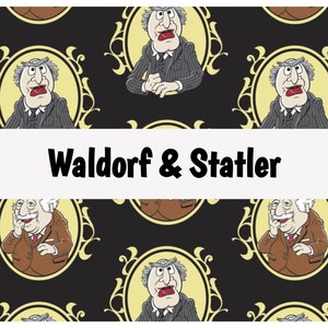 Muppets, Officially Licensed, Miss. Piggy, Kermit, Animal, Beaker, Waldorf, Statler, Fozzie Gonzo,Jim Henson 100% Quilting Cotton Fabric BTY