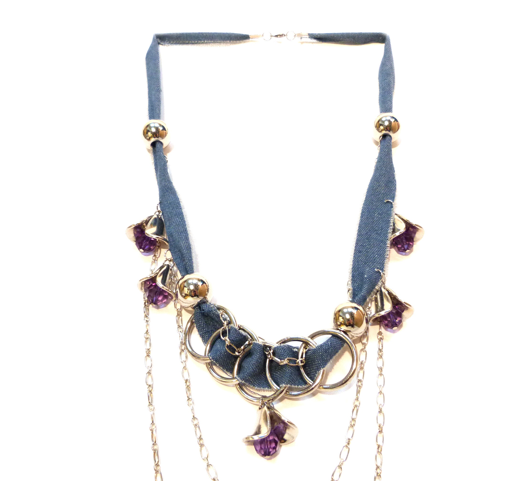 Long neck chain for 2024 jeans