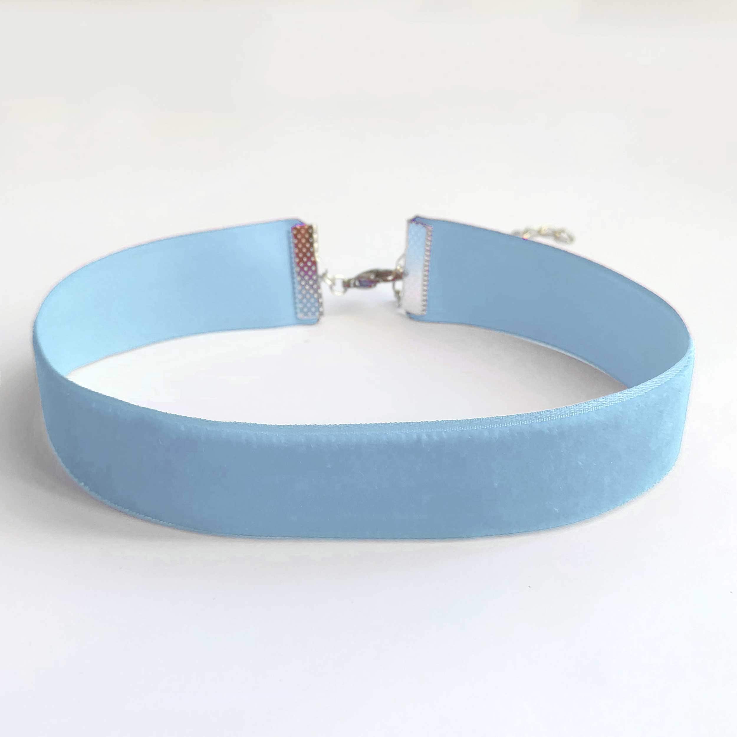 Light blue choker deals