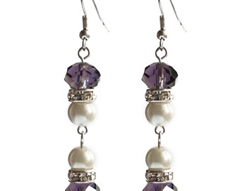 Boucles D'oreilles Clips Couleur Ivoire Avec Perles - Pour Mariage, Soirée, Robe - Neuves Avec étiquettes